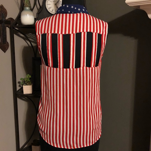 Red White & Blue Top - Picture 4 of 7
